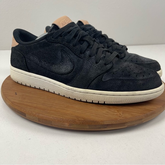 Nike Air Jordan 1 Low Retro Black Vachetta - Picture 1 of 10
